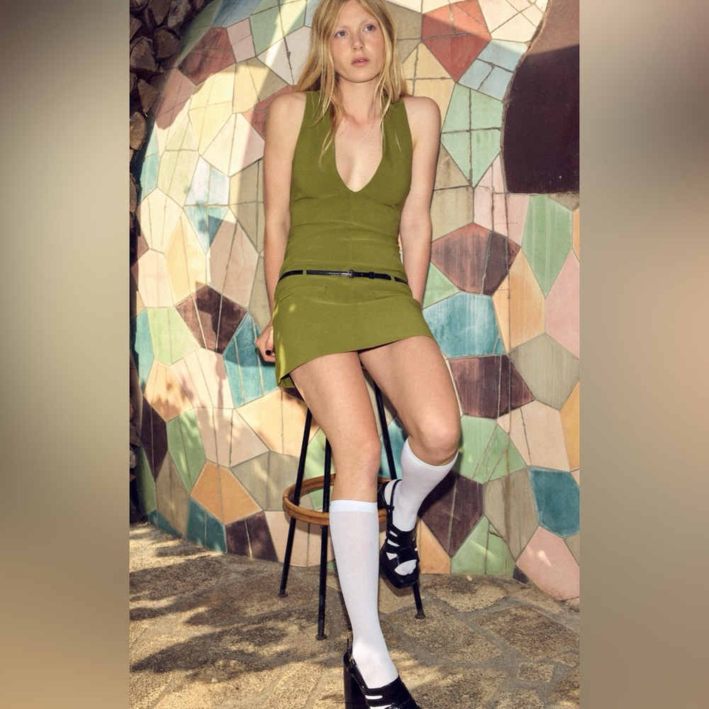ZARA BELTED MINI DRESS